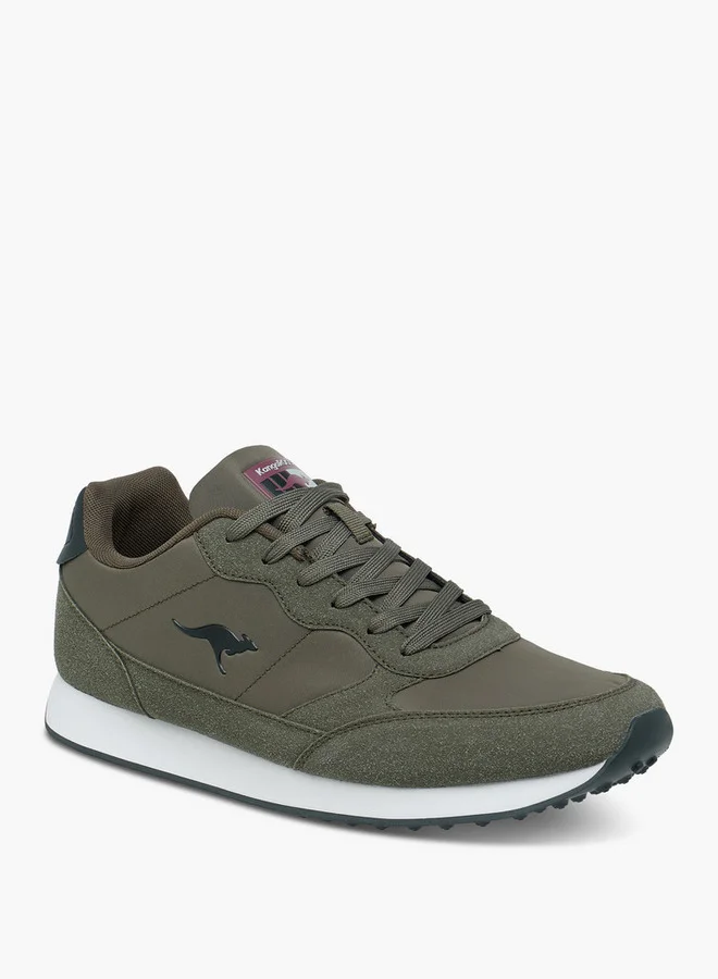 كانغاروس Men's Panelled Lace-Up Sneakers