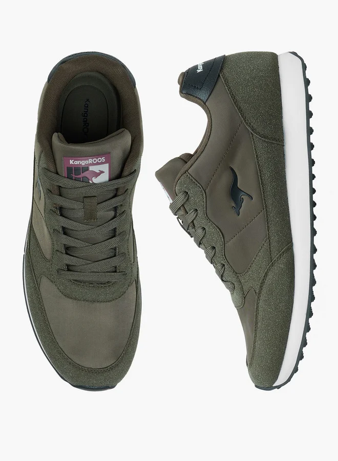 كانغاروس Men's Panelled Lace-Up Sneakers