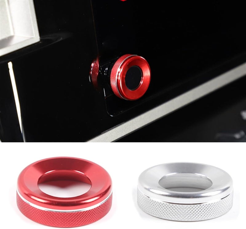 QASULER Aluminum Alloy Car Center Control Volume Knob Cover for Toyota - Image 2