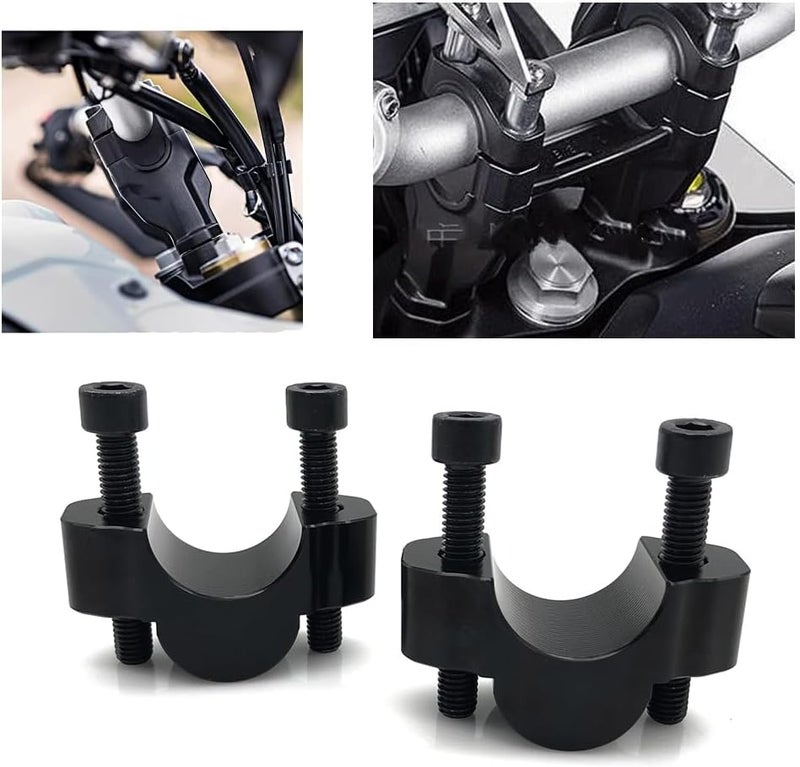 EKSED رافعات مقود الدراجة النارية EKSED لياماها تينيري 700 XT700Z T7 (2019-2023) - أسود - Image 1