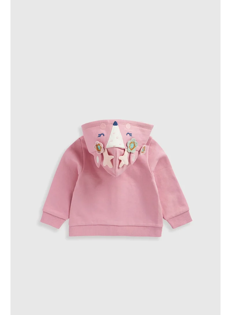 مذركير هودي مزيّنة بطبعة غزال - وردي