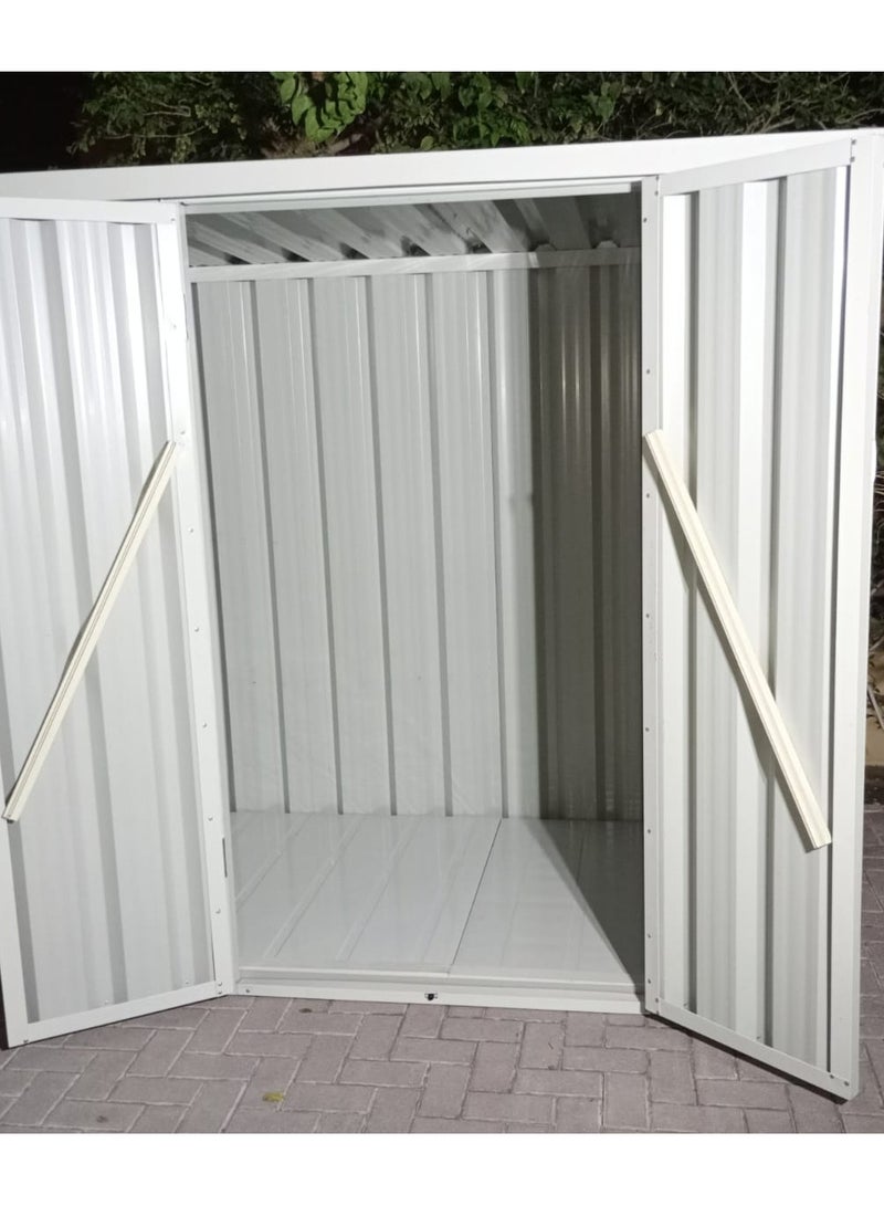 Generic Quadbliss GARDEN STORAGE SHED with Base | 205cm L x 105cm W X 185cm H | Secure and Durable | Lockable Design | Rust and Water-Resistant | Hinge Door  - Image 2