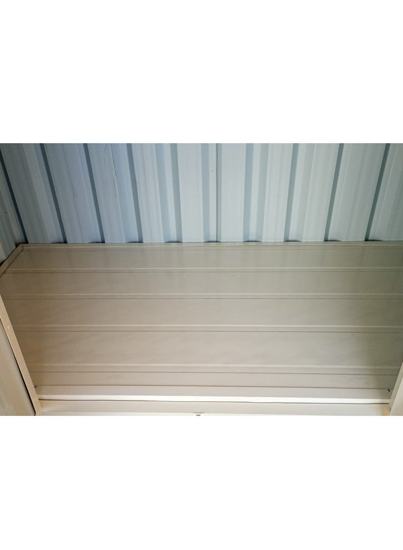 Generic Quadbliss GARDEN STORAGE SHED with Base | 205cm L x 105cm W X 185cm H | Secure and Durable | Lockable Design | Rust and Water-Resistant | Hinge Door  - Image 3