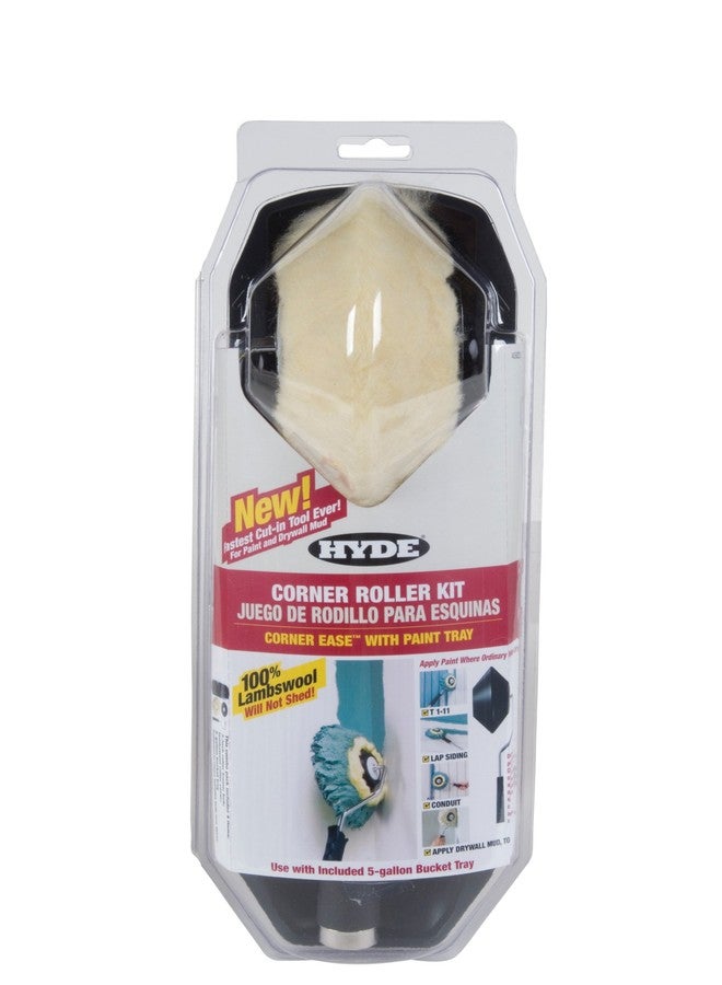 HYDE 45820 Ease Corner Roller Kit, 3 Pieces, for Use with Water-Based, Oil Or Enamel Paints - Image 1