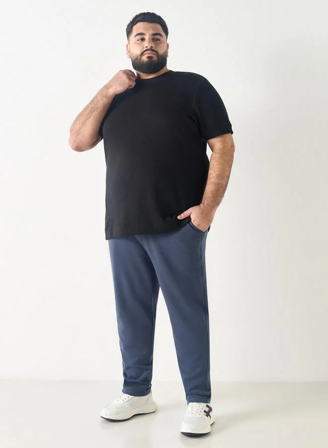 Splash FAV Plus Size Flexi Waist Jog Pants with Drawstring Closure