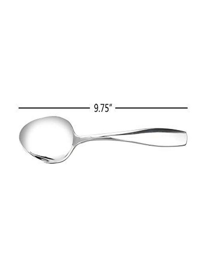 Ggbin 6 Pieces Stainless Steel Dinner Buffet Serving Spoons, 9.75 Inches - Image 2