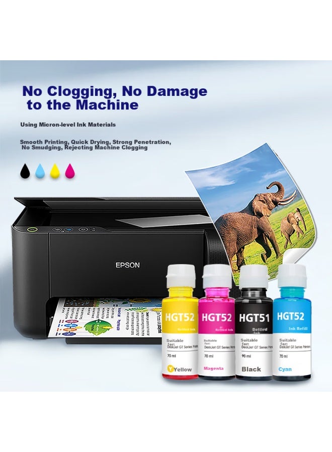 Befon Deyin Gt51/Gt52 Four-Color Ink Compatible With Hp Tank 518 519 678 510 538 418 516 511 411 530 531 536 588 Printers Ink Cartridges - Image 2