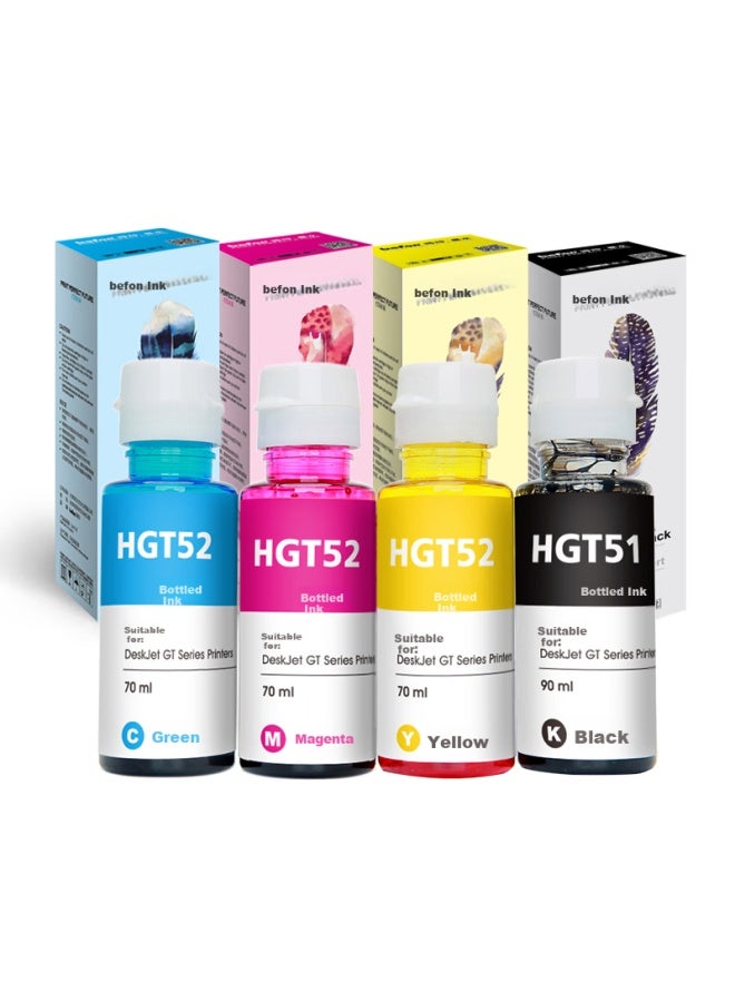 Befon Deyin Gt51/Gt52 Four-Color Ink Compatible With Hp Tank 518 519 678 510 538 418 516 511 411 530 531 536 588 Printers Ink Cartridges - Image 5