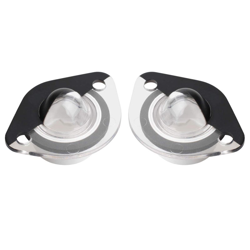 HERCOO License Plate Lights Lamp Lens Black Clips Housing Compatible with 19942004 Mustang Pickup Truck Rear Step Bumper Aftermarket Pack of 2
