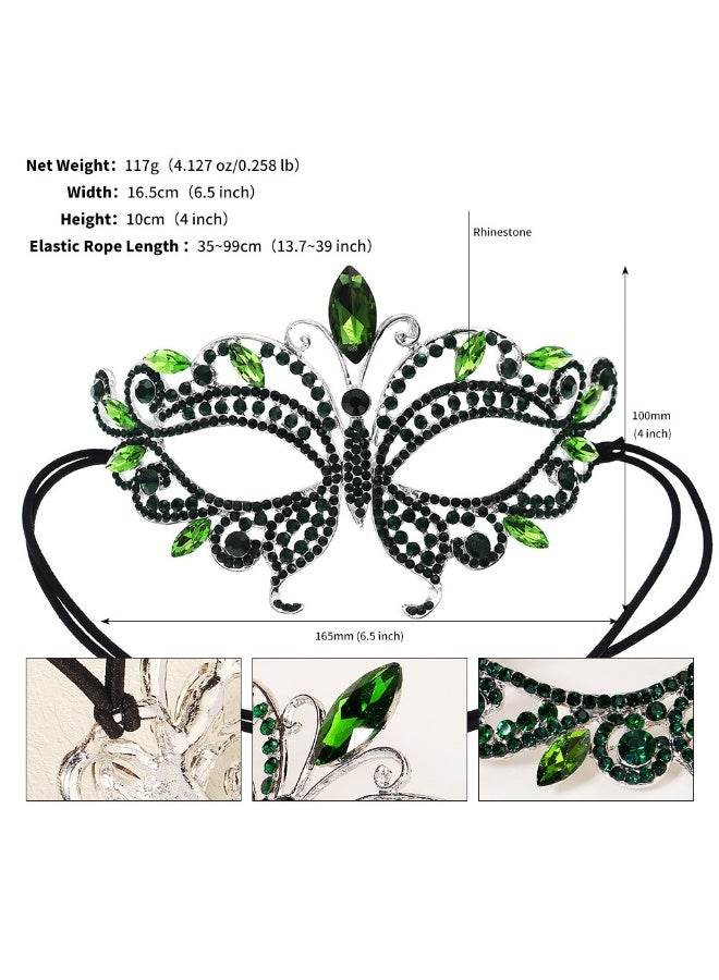 NIBEMINENT Luxury Half-Face Halloween Mask