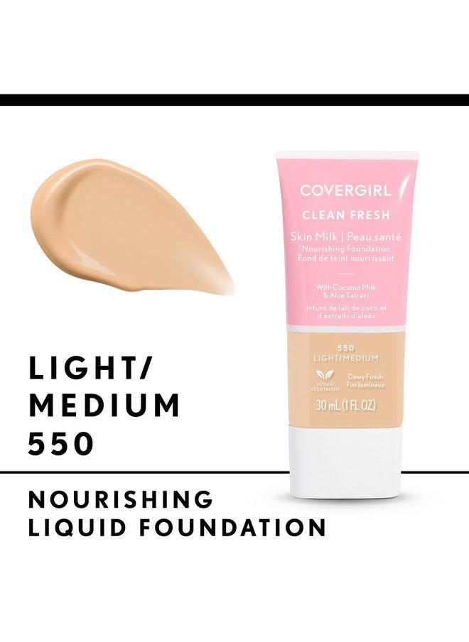 CoverGirl COVERGIRL, Clean Fresh Skin Milk Foundation, Light/Medium, 1 Count (packaging may vary)  - Image 3