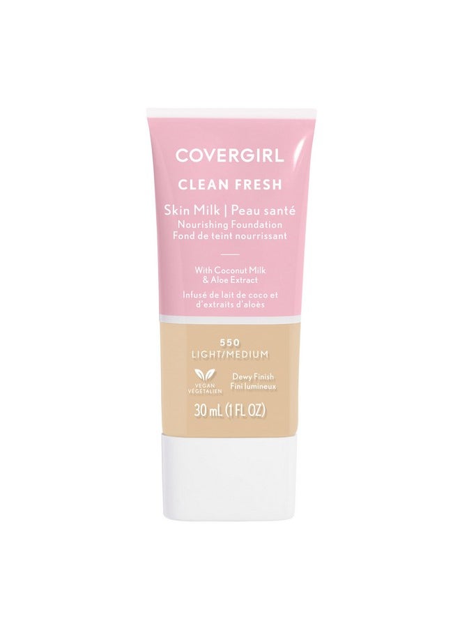 CoverGirl COVERGIRL, Clean Fresh Skin Milk Foundation, Light/Medium, 1 Count (packaging may vary)  - Image 1