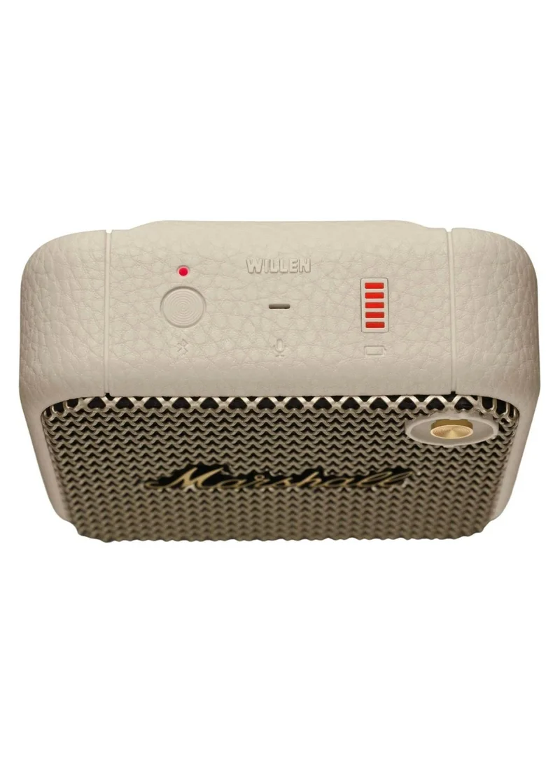 Marshall Marshall Willen Portable Bluetooth Speaker - Water Resistant Wireless Speakers Portable Speaker 15+ Hour of Playtime - Cream