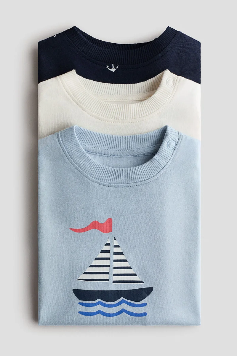 H&M 3-pack cotton T-shirts