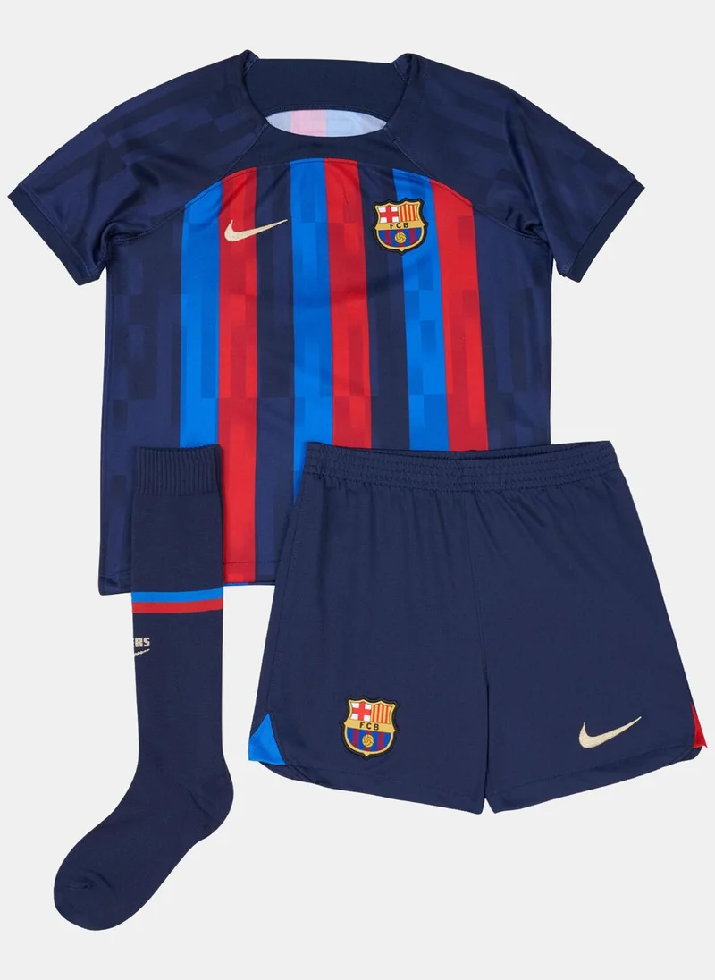 Nike Kids' F.C. Barcelona Football Home Kit - 2022/23 (Younger Kids)