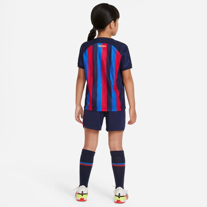 Nike Kids' F.C. Barcelona Football Home Kit - 2022/23 (Younger Kids)