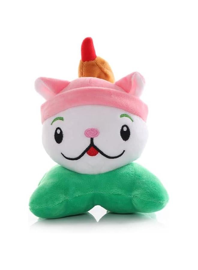 PVZ Cattail Plush Figure Set - Zombie Plant Stuffed Toy with 50pcs Stickers  - Image 1
