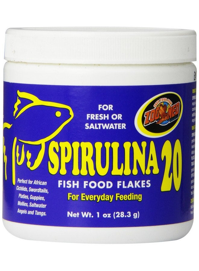 زوو ميد مختبرات حديقة الحيوان ميد AZMAFS1 أكواترول سبيرولينا 20 فليك، 1 أونصة - Image 1