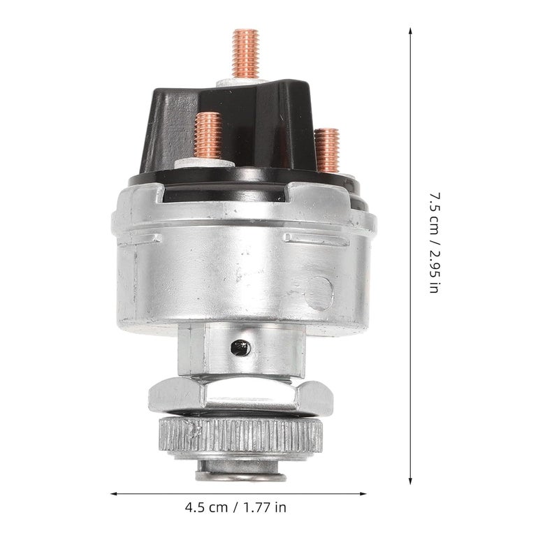 Yardwe Tractor Ignition Switch with Key Vehicle Starter Switch Replacement for Trailer and Automotive Use Compatible with Cars and Tractors for Heavy Equipment - Image 2