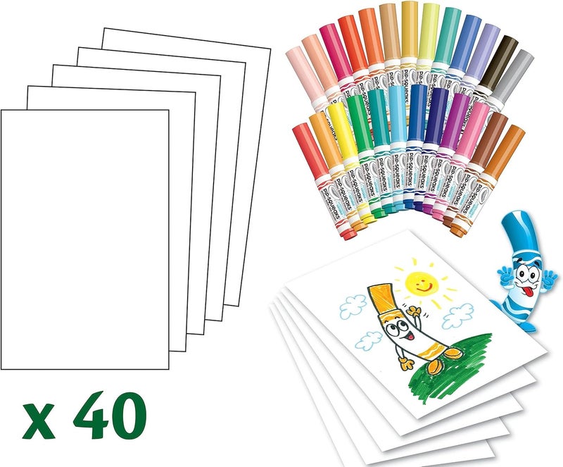 كرايولا مجموعة من 65 قطعة من ورق Pip-Squeaks القابل للغسل - Image 5