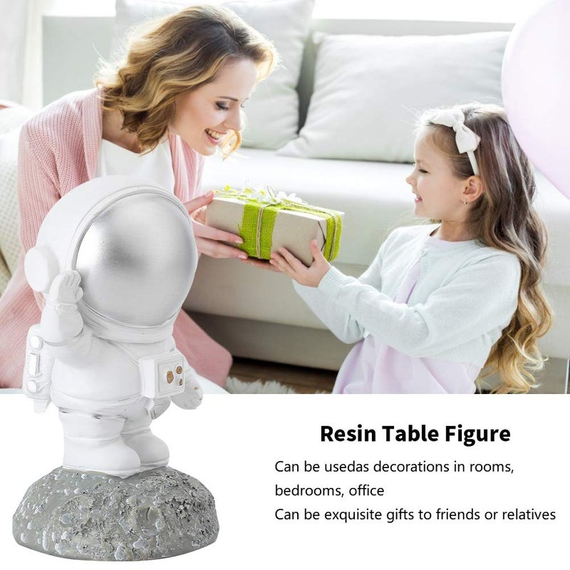 Mini Astronaut Sculpture Resin Space Figure Ornament For Tabletop Living Room Office Decor - Image 4
