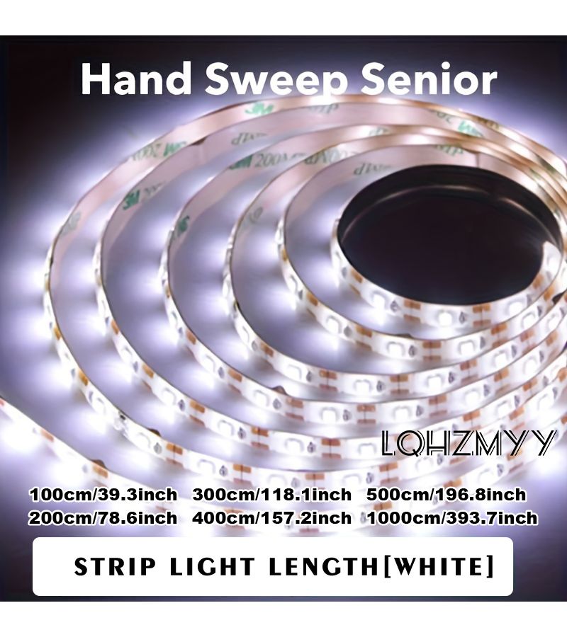 USB Powered LED Kitchen Backlight Bar Motion Sensor Wave Switch Control Double Sided Tape Cool White 393 7 Inch Under Cabinet Lighting For TV Appliance - Image 2