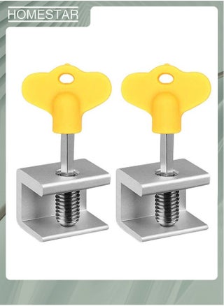 2-Piece Sliding Window Locks Window Door Frame Locks Adjustable Aluminum Alloy Window Frame Lock with Key for Home and Office Supplies - pzsku/Z91A4677D58C603832FCBZ/45/_/1727246432/781cedb7-61c5-495a-8e34-e82cce4f9699