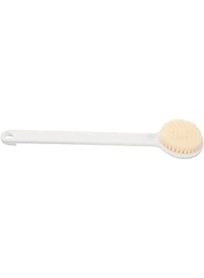 Soft Bath Brush with Handle Body Back Scrubber Gentle Exfoliation Skin Friendly Soft Bristles - Image 1