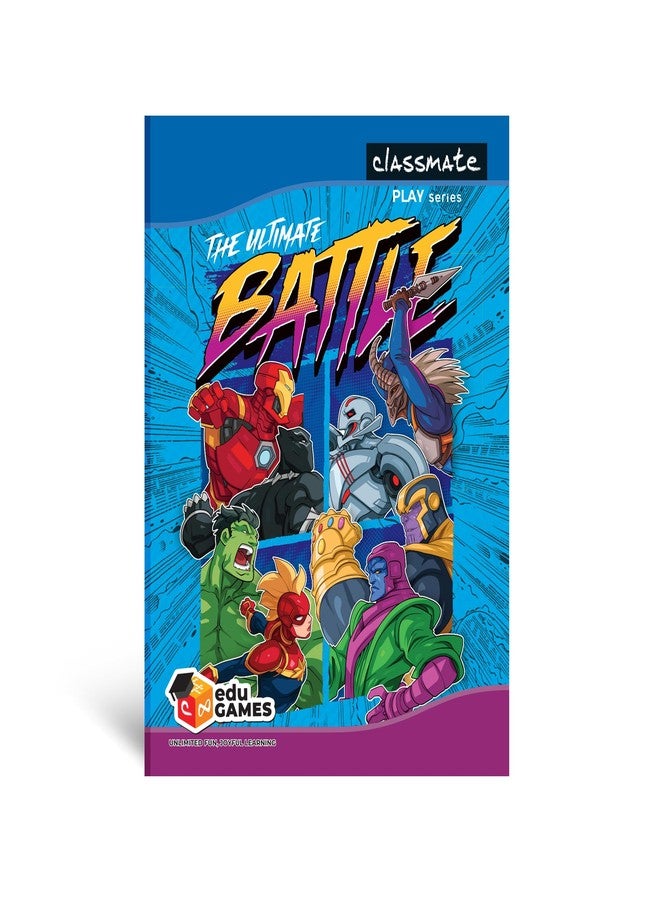 كلاسميت سلسلة Classmate Play | دفتر ملاحظات Avengers 3 في 1 بغلاف قلاب | بدون سطور، 160 صفحة، 240 مم × 180 مم، عبوة من 4 دفاتر، دفتر ملاحظات Marvel، دفتر ملاحظات Avengers، مجموعة دفاتر ملاحظات - Image 1