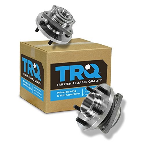 TRQ Front Wheel Hub Bearings Assembly Set Compatible with 2004-2009 Toyota Prius - Image 1