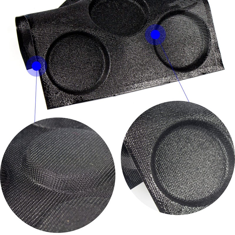Fetesur Silicone Hamburger Bun Pan  Silicone Perforated Hamburger Bun Mold  Chocolate Chip Coookies Mold  Non-Stick Baking Pan For Making Buns  Mesh Baking Sheets - Image 5