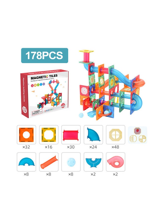JZRtoys11 178- Piece Magnetic Building Blocks for Toddlers  Kids Set 178 3+ Years - Image 2