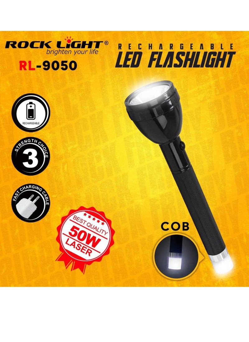 ROCK LIGHT Rocklight RL-9050 Rechargeable Hand Torch – 50W, COB 