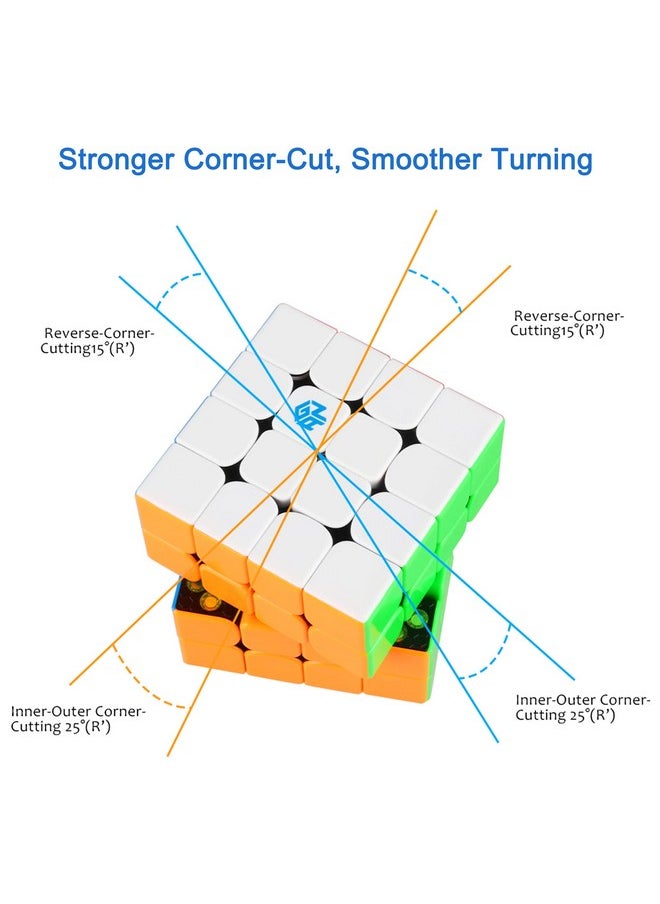 LotFancy - Gan 460 M Gan 4X4 Magnetic Speed Cube Gan 460 M 4 By 4 Stickerless Puzzle Toy For Kids And Adults - Image 1