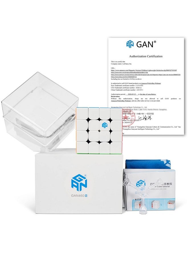 LotFancy - Gan 460 M Gan 4X4 Magnetic Speed Cube Gan 460 M 4 By 4 Stickerless Puzzle Toy For Kids And Adults - Image 1