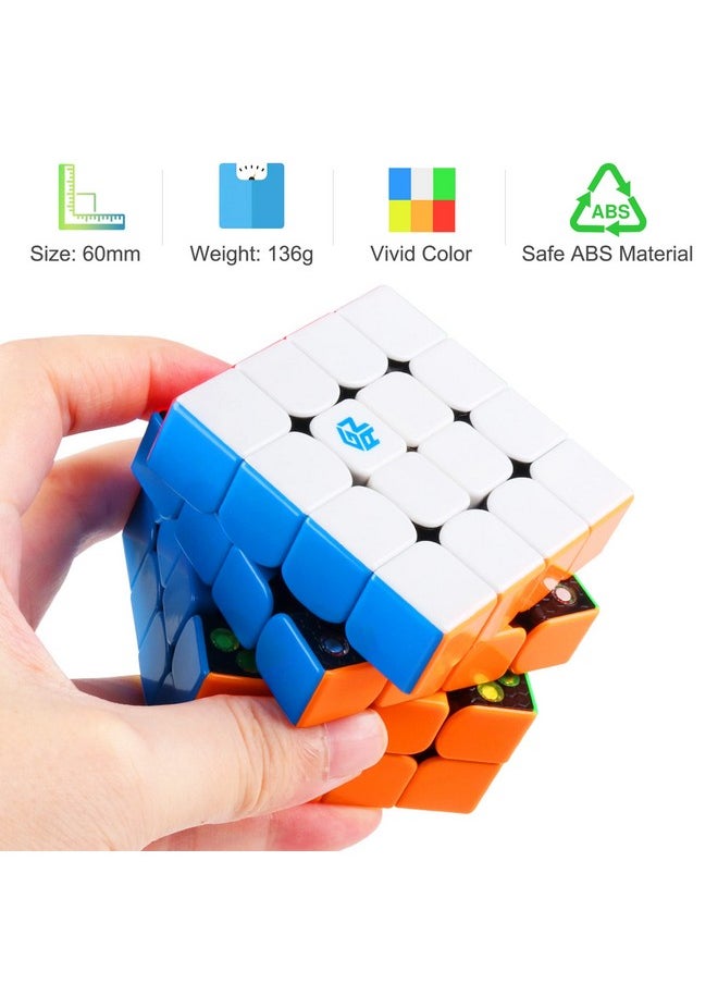 LotFancy - Gan 460 M Gan 4X4 Magnetic Speed Cube Gan 460 M 4 By 4 Stickerless Puzzle Toy For Kids And Adults - Image 1