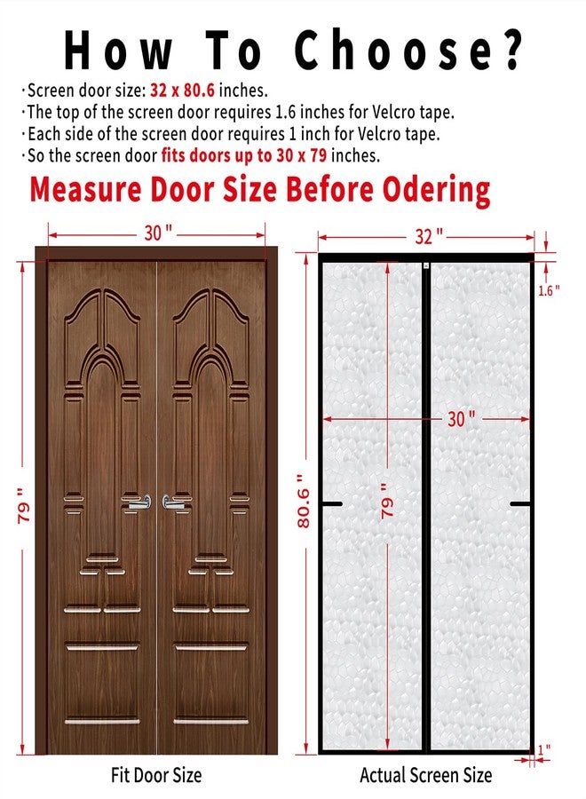 CHIYUNS Magnetic Thermal Insulated Door Curtain 30 x 79 inch, Transparent Door Cover, Keep Warm in Winter Cool in Summer, Self Sealing, Pet and Kid Friendly - Image 2