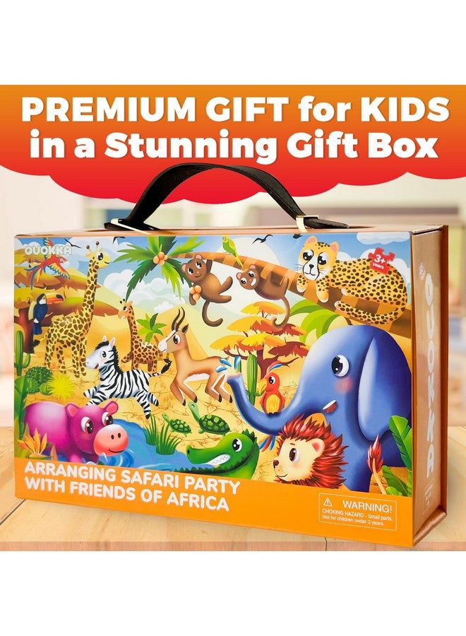 كوكا ألغاز أرضية عملاقة من QUOKKA للأطفال من سن 3 إلى 5 سنوات - ألغاز مكونة من 48 قطعة بمقاس 2 × 3 أقدام للأطفال من سن 4 إلى 8 سنوات - ألعاب تعليمية على ألغاز كبيرة للأولاد والبنات من سن 3 إلى 5 سنوات - أنشطة هدايا ألعاب أفريقيا - Image 2