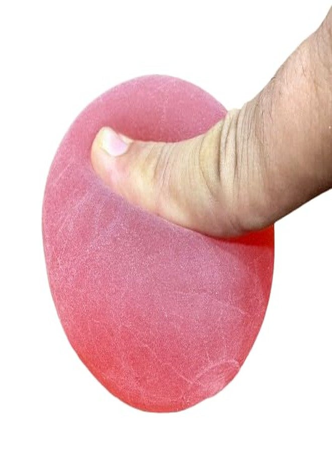 ACS MART Silicone Hand Therapy Stress Ball, Finger Exercise Squeeze Ball, Pink - Image 3