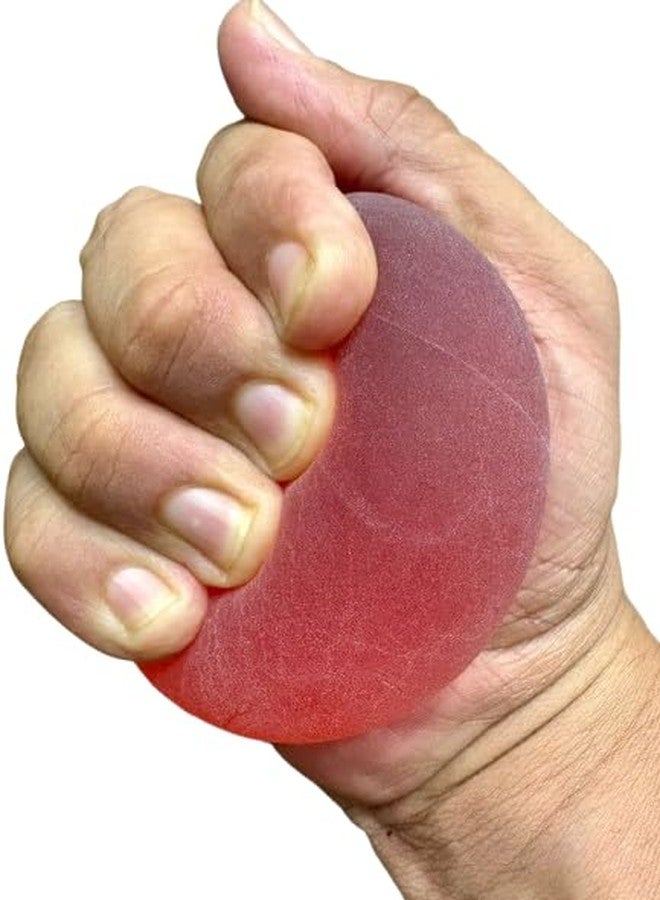 ACS MART Silicone Hand Therapy Stress Ball, Finger Exercise Squeeze Ball, Pink - Image 2