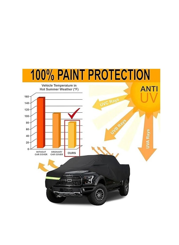 Cool Baby - COOLBABY Waterproof Full Car Covers All Weather Car Covers for Ford F150 F250 F350 Raptor Universal Fit 620 * 210 * 195CM - Image 1