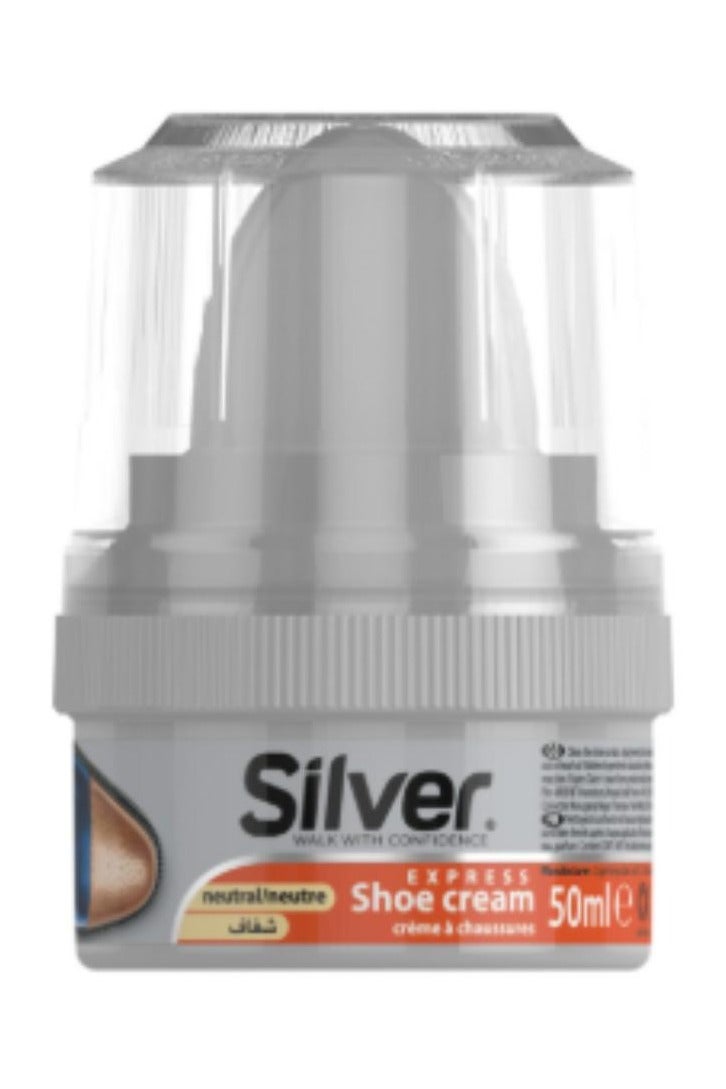 سيلفر كريم ورنيش ملمع احذايه و جميع انواع الجلود شفاف 50 ملي. - Image 1