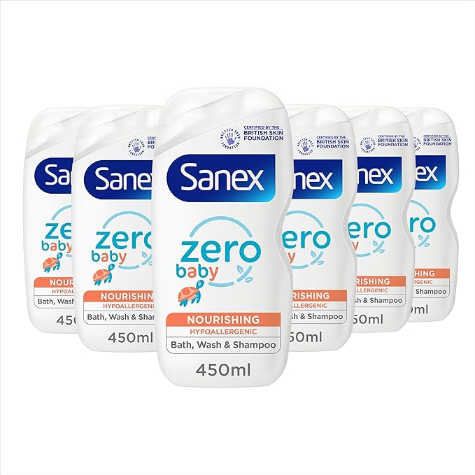 Sanex Body Wash Expert Skin Health Hypoallergenic Shower Gel Dermatologist Tested Gentle For Very Sensitive Skin Multipack 6 Pack 450ml Bottles - Image 1