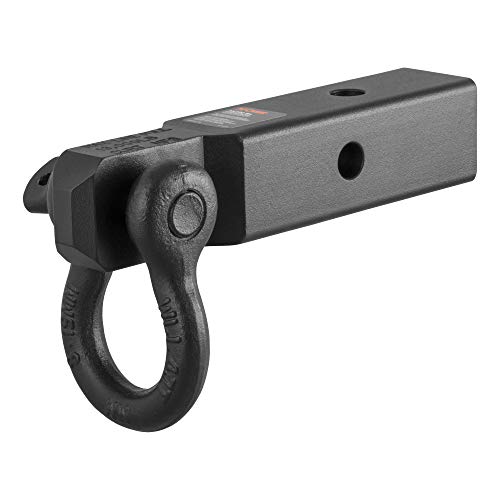 CURT 45832 جبل حلقة D-حلقة للجرار، يناسب موصل 2 بوصة، 13,000 رطل، طلاء مسحوق أسود كربيدي - Image 1