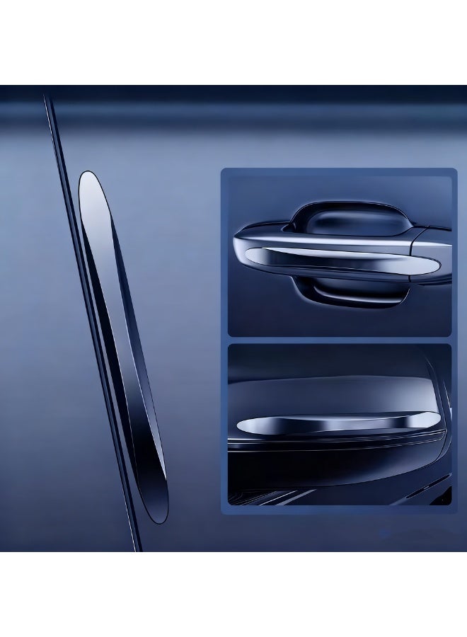 4 Packs Anti-Collision Patch Car Bumper Guard Strip Anti-Scratch Bumper Protector Trim Universal Rear Bumper Protector Car Door Edge Guards Car Side Door Edge Guards Protector (Black) - Image 4