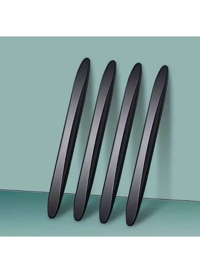 4 Packs Anti-Collision Patch Car Bumper Guard Strip Anti-Scratch Bumper Protector Trim Universal Rear Bumper Protector Car Door Edge Guards Car Side Door Edge Guards Protector (Black) - Image 1