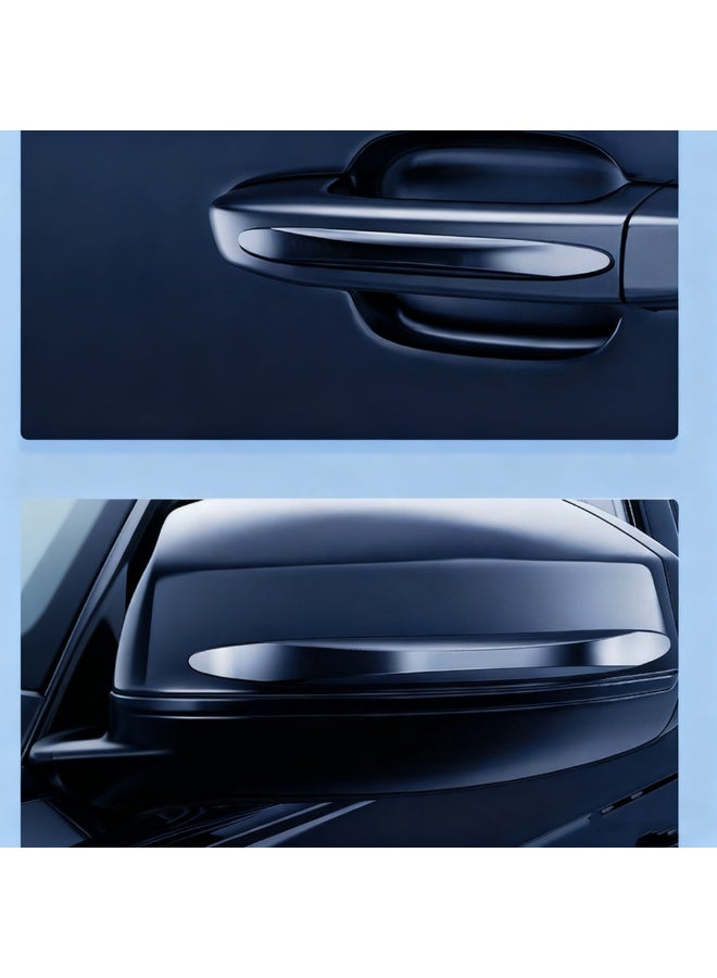 4 Packs Anti-Collision Patch Car Bumper Guard Strip Anti-Scratch Bumper Protector Trim Universal Rear Bumper Protector Car Door Edge Guards Car Side Door Edge Guards Protector (Black) - Image 3