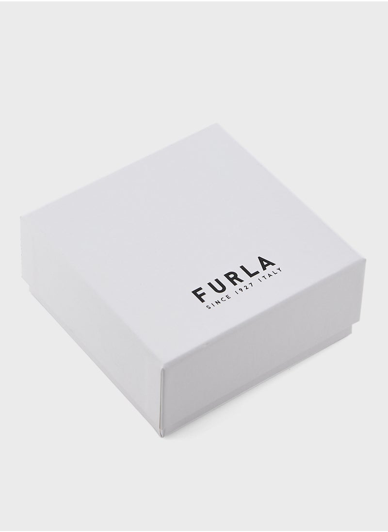 Furla Lady Er Flora Yg Ss W/Blk Enamel /Crystal F24  - Image 3