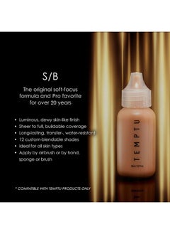 Temptu TEMPTU S/B Silicone-Based Airbrush Foundation: Professional Long-Wear Liquid Makeup, Sheer To Full Coverage For A Hydrated, Healthy-Looking Glow & Luminous, Dewy Finish On All Skin Types, 12 Bottles: Starter Set, 0.25 Fl Oz  - Image 2