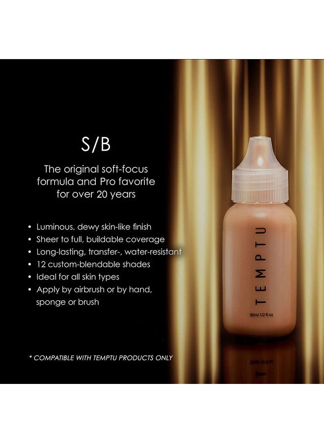 TEMPTU S/B Silicone-Based Airbrush Foundation: Professional Long-Wear Liquid Makeup, Sheer To Full Coverage For A Hydrated, Healthy-Looking Glow & Luminous, Dewy Finish On All Skin Types, 12 Bottles: Starter Set, 0.25 Fl Oz - Image 2